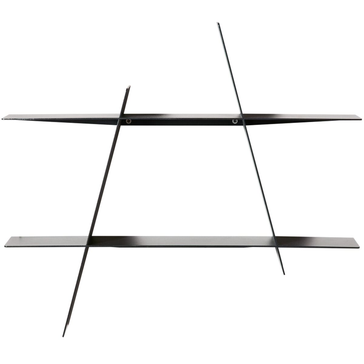 A-Shelf svart stål, medium