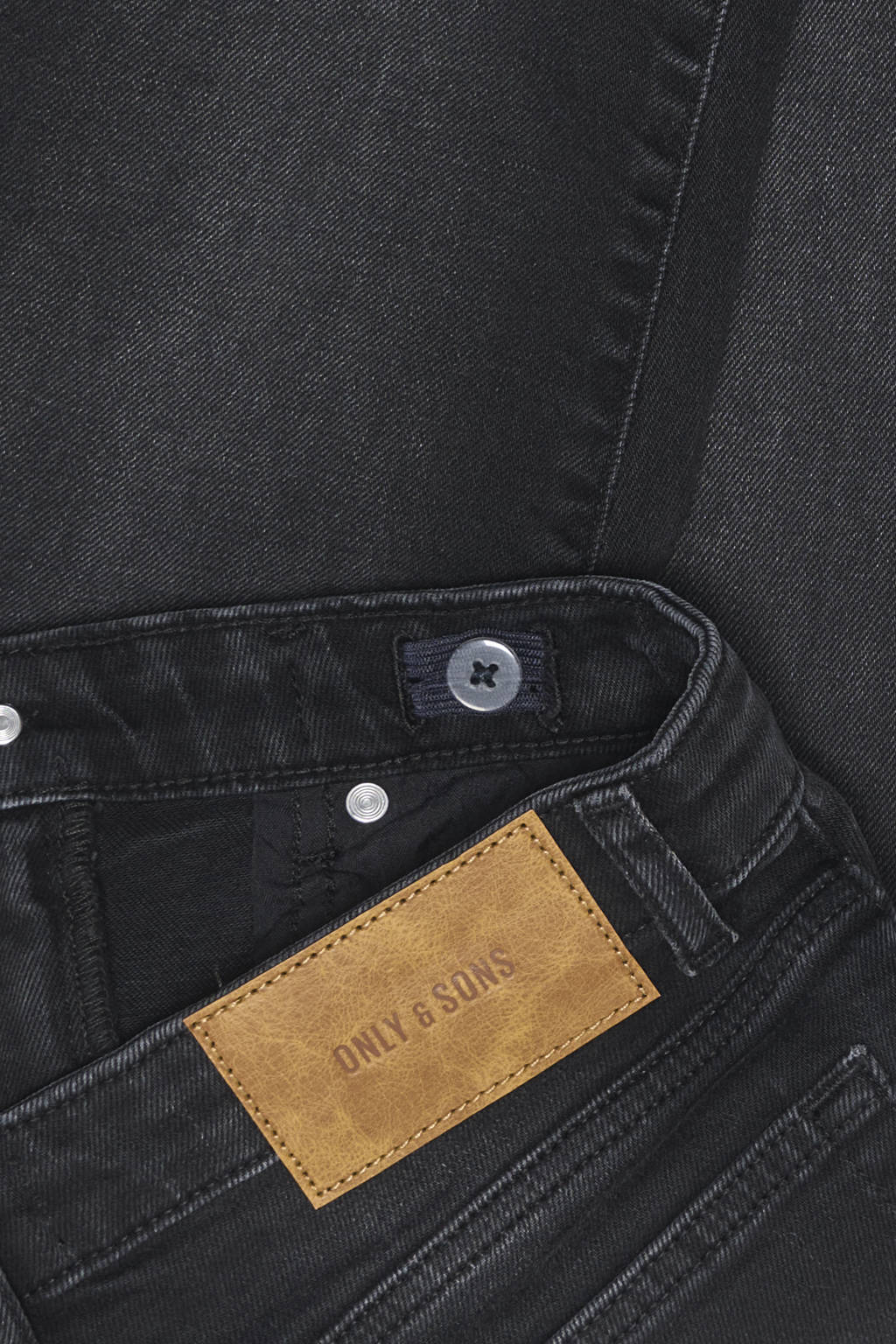 ONLY & SONS JUNIOR slim fit jeans black denim