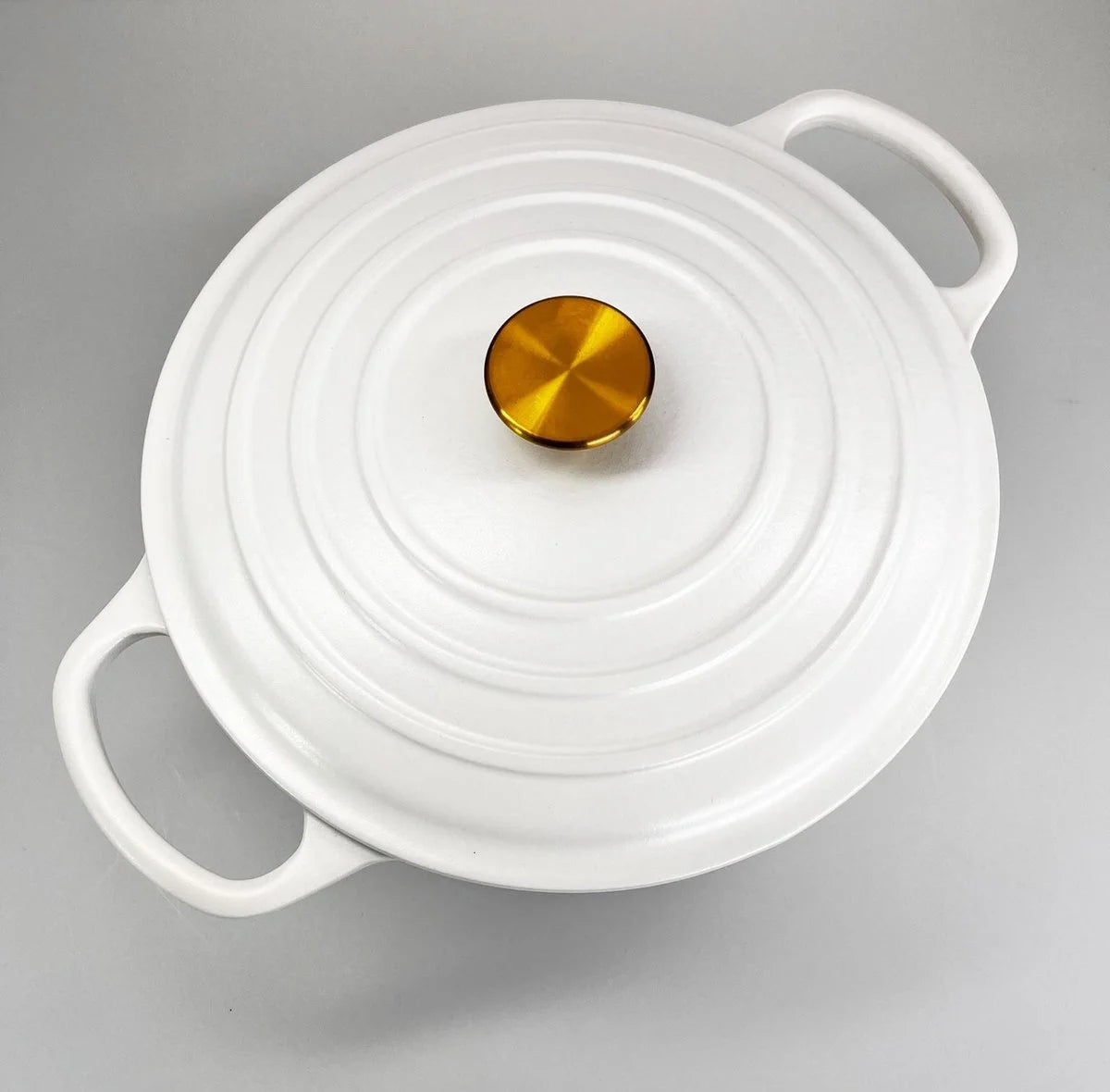 Redelaar Braadpan Gietijzer 26cm / 4.5L Mat Wit
