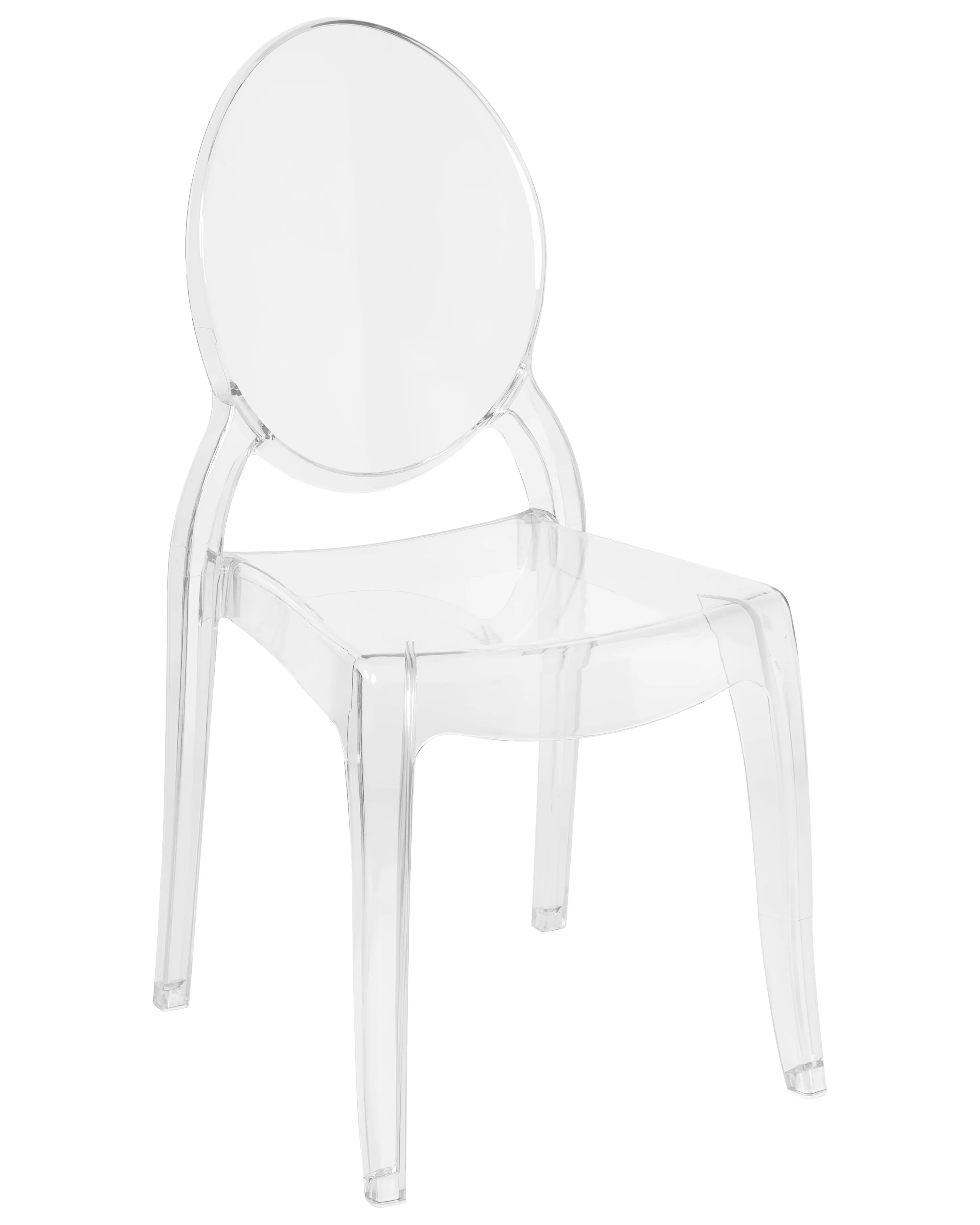 Set van 4 eetkamerstoelen MERTON Transparant