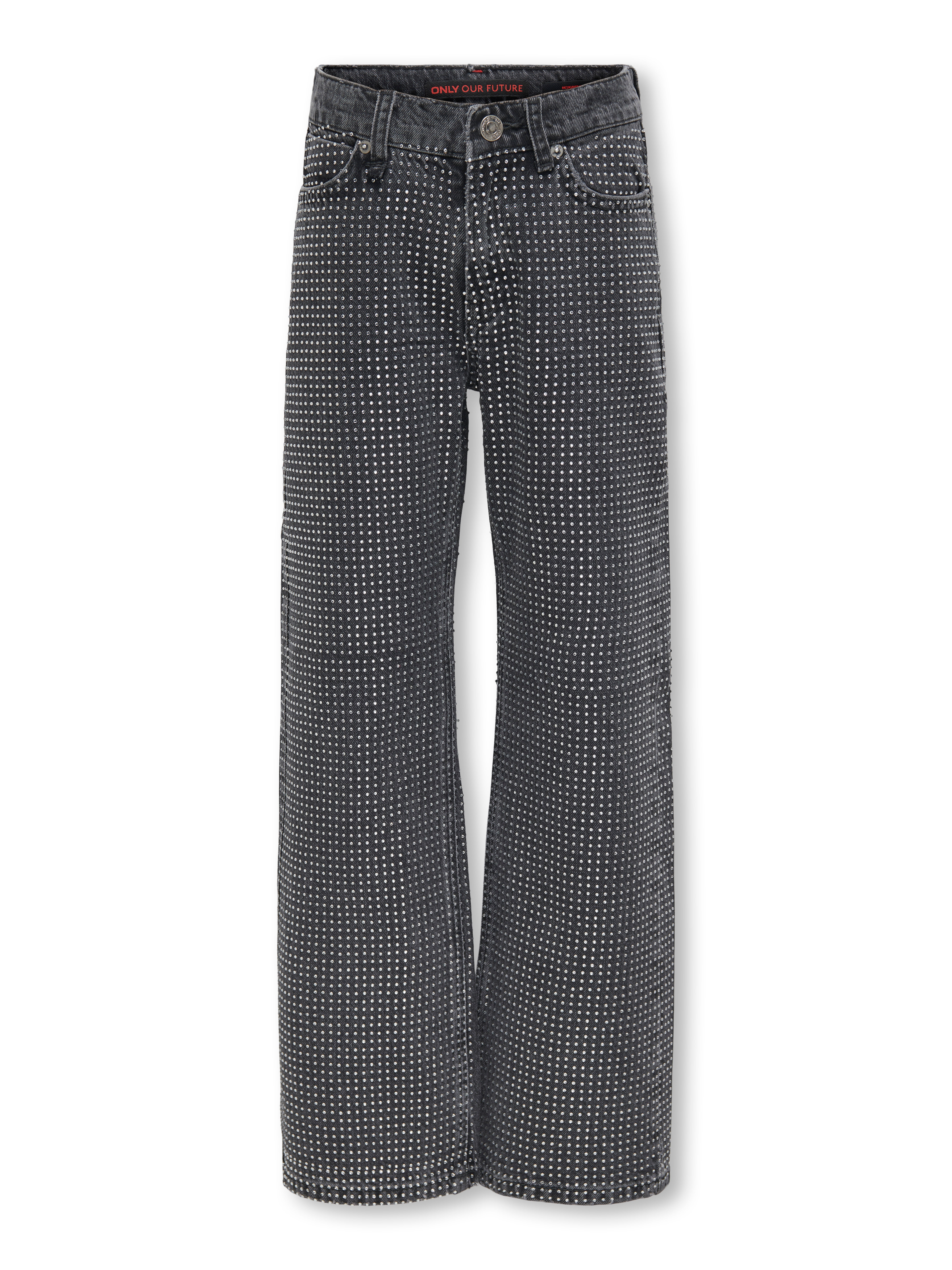 KOGHUDSON Weiter Beinschnitt Jeans Grey Denim