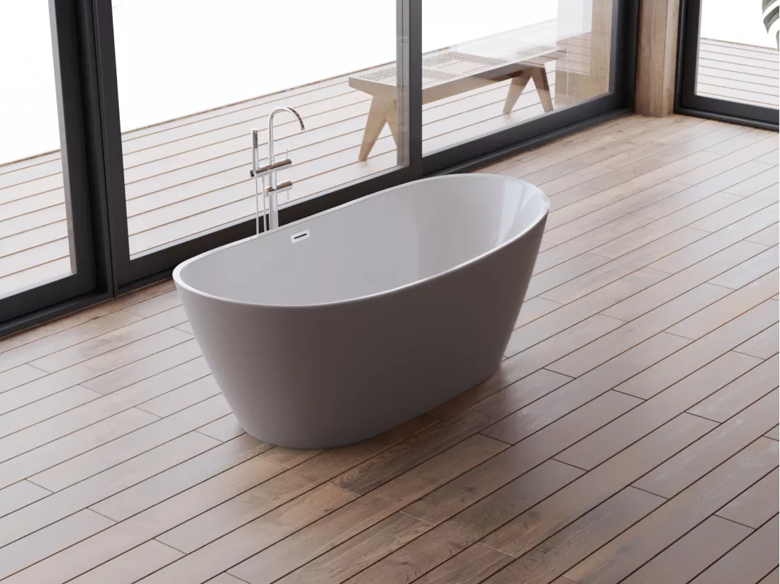 Baignoire îlot VENECIA GRISE 170x80cm, by SPALINA