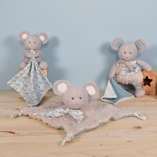 Doudou Botanic Doudou plat en coton BIO   Souris        25 cm   de               Doudou et Compagnie