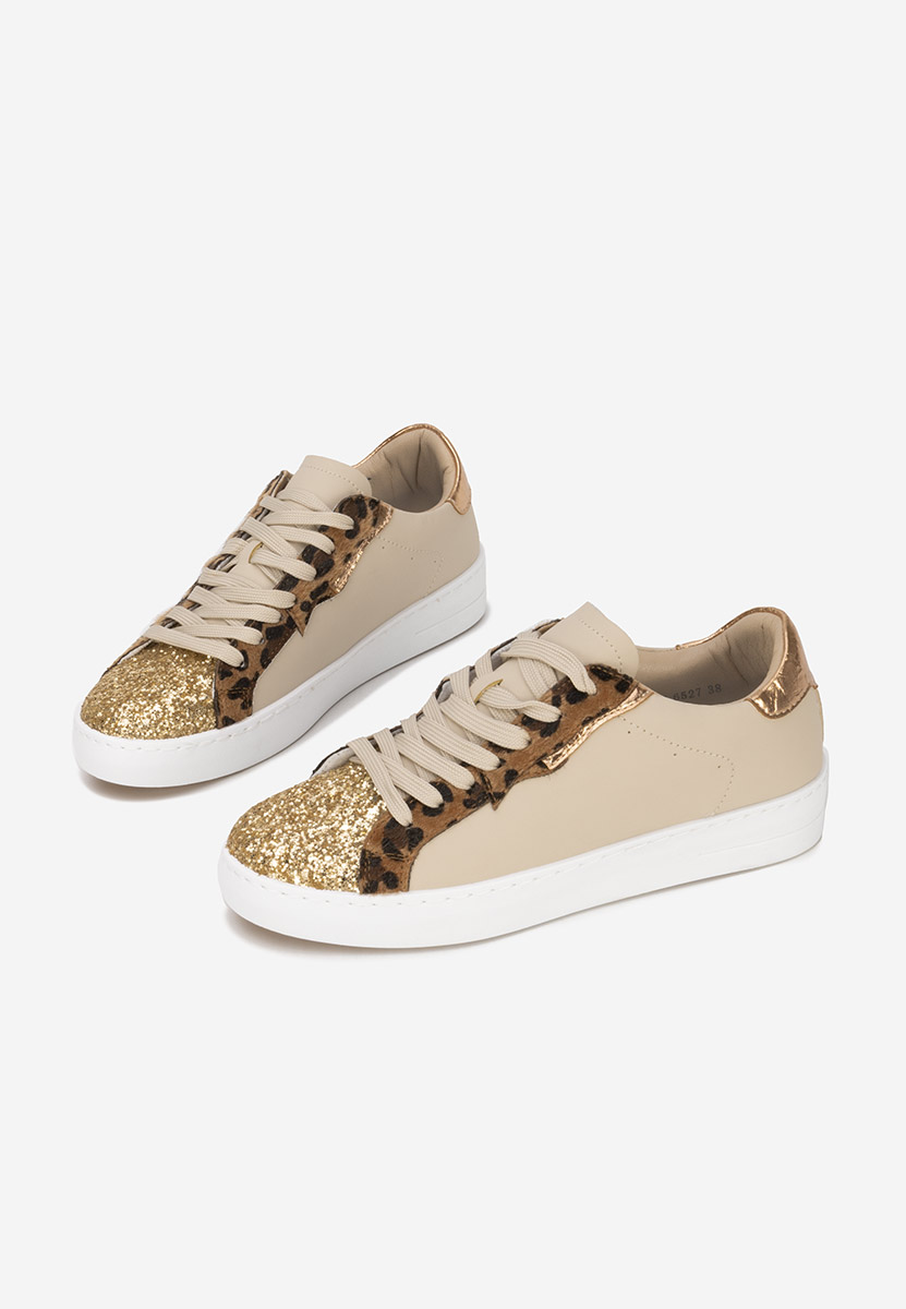 Baskets pour femme beige Sanura
