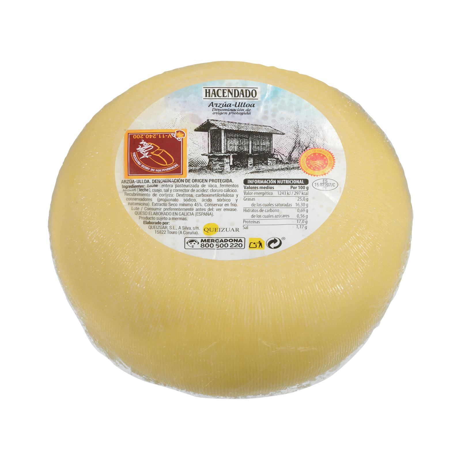 Fromage Arzúa-Ulloa de la vache Punteiro