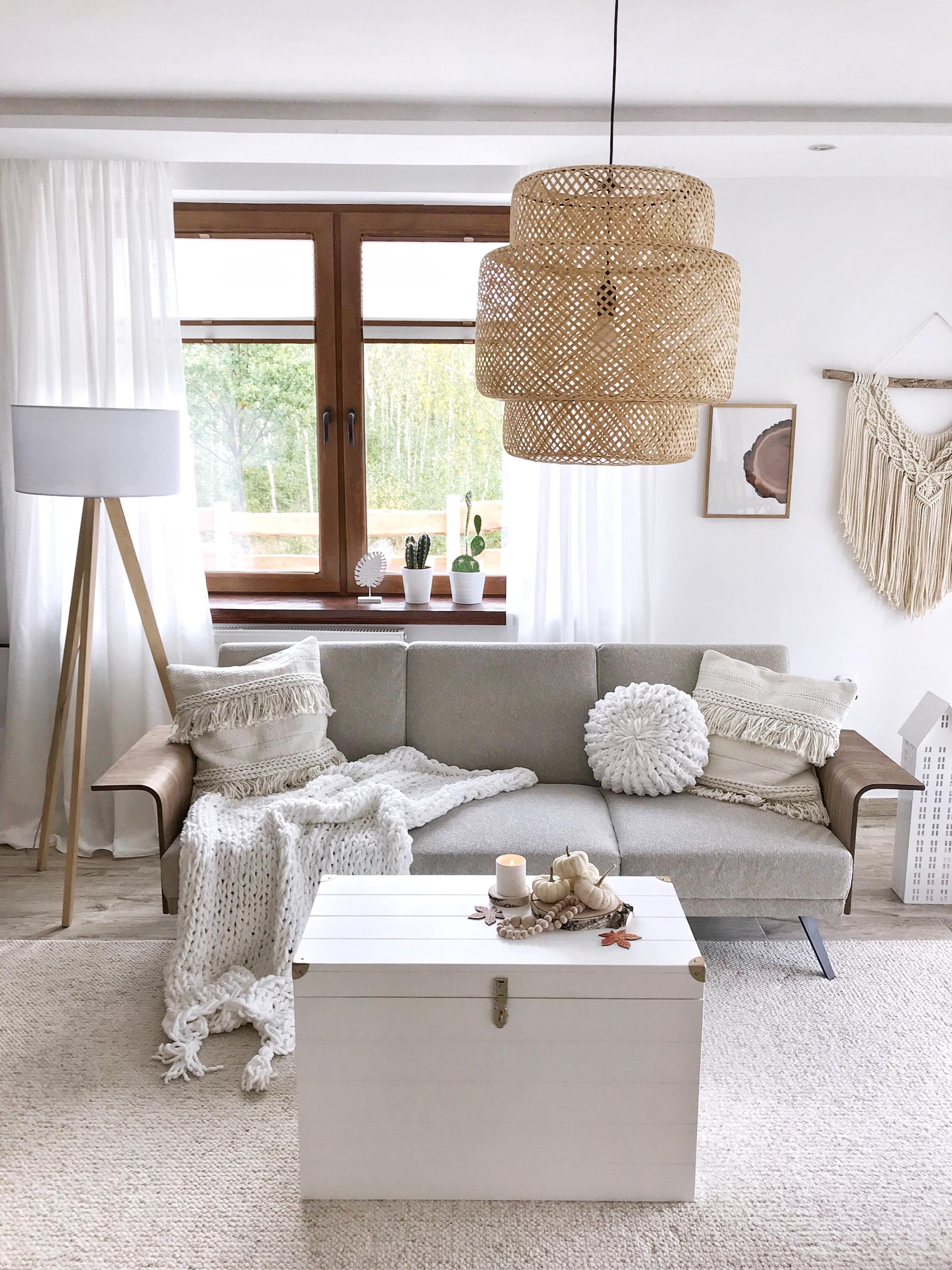 Staande lamp NITRA Eikenhout Grijs