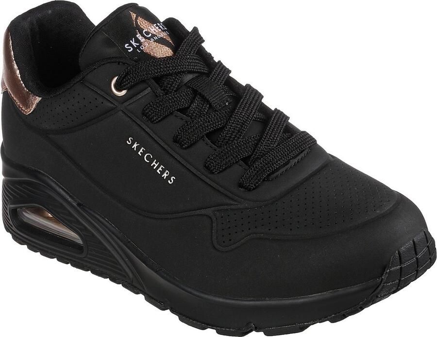 Skechers Sneakers UNO GOLDEN AIR Vrijetijdsschoen lage schoen veterschoen met metallic inzet