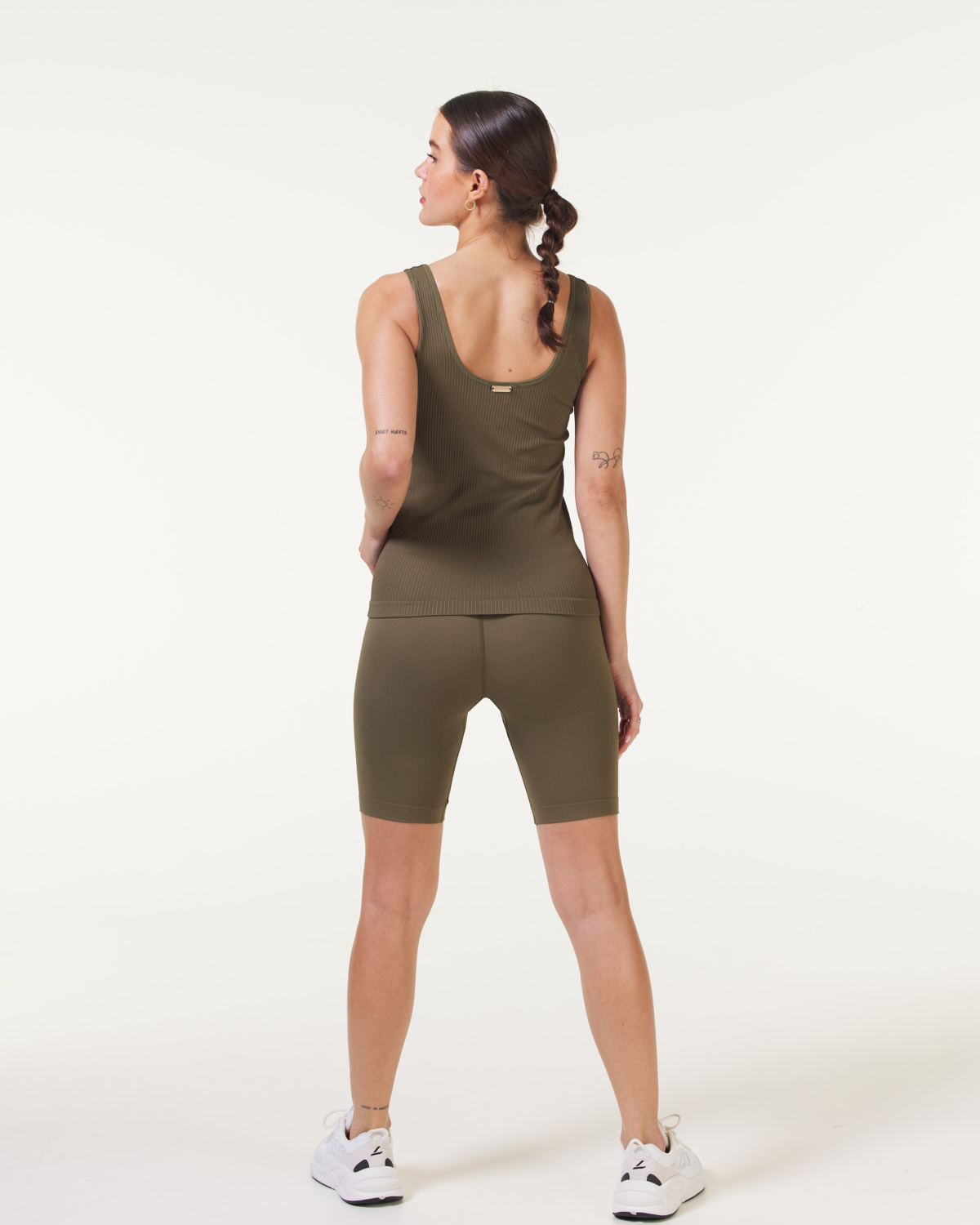 Bumpro Wave Seamless Biker Shorts Green Ivy