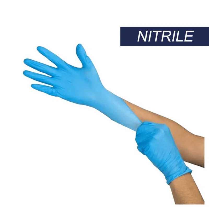 FILFA FRANCE - Gant nitrile non poudré - Bleu - Taille M - x100