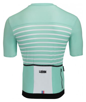 Maillot Manches Courtes LeBram Ventoux Vert Céleste Coupe Ajustée