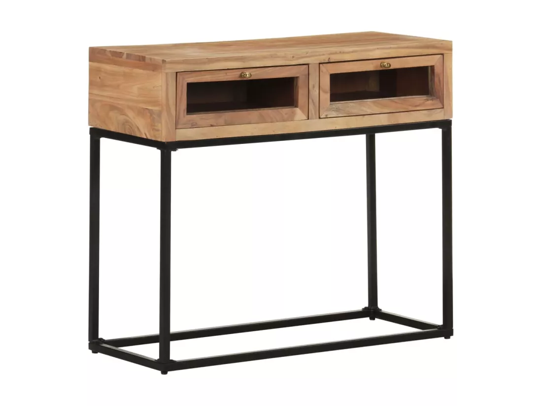 Table console 90x35x76 cm Bois d'acacia massif