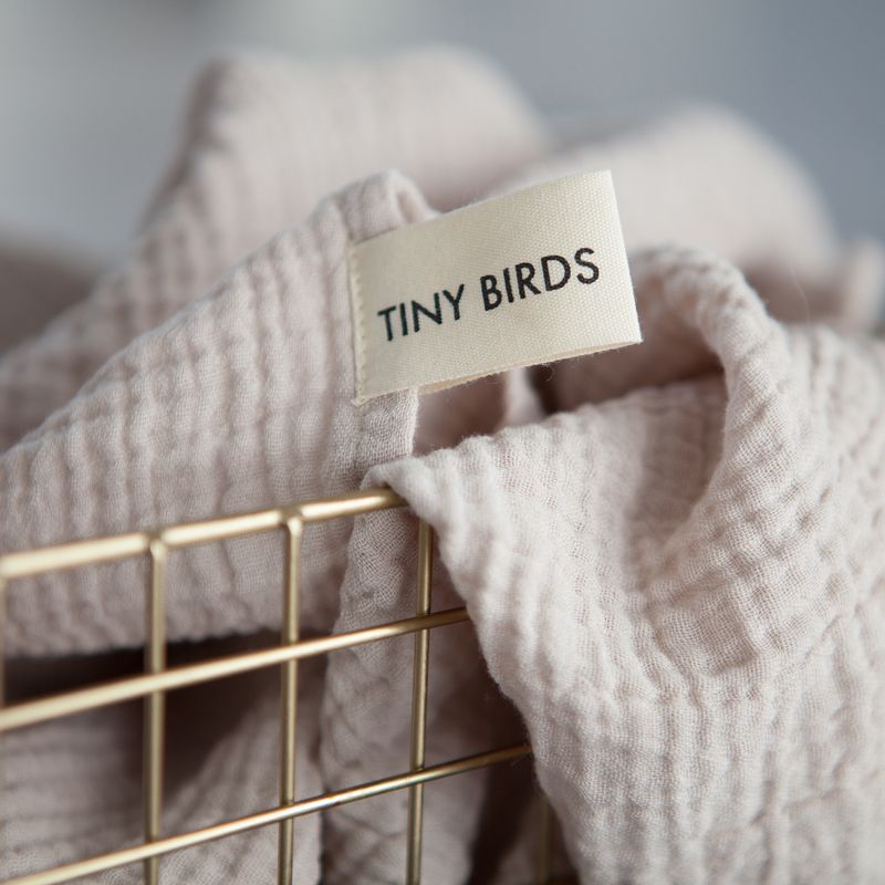 TINY BIRDS Premium Musselintuch
