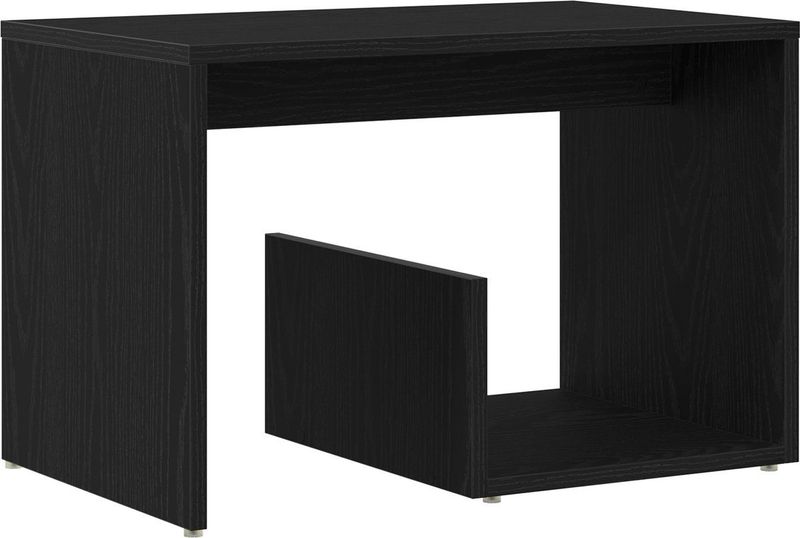 vidaXL - Bijzettafel - Zwart - Bewerkt Hout