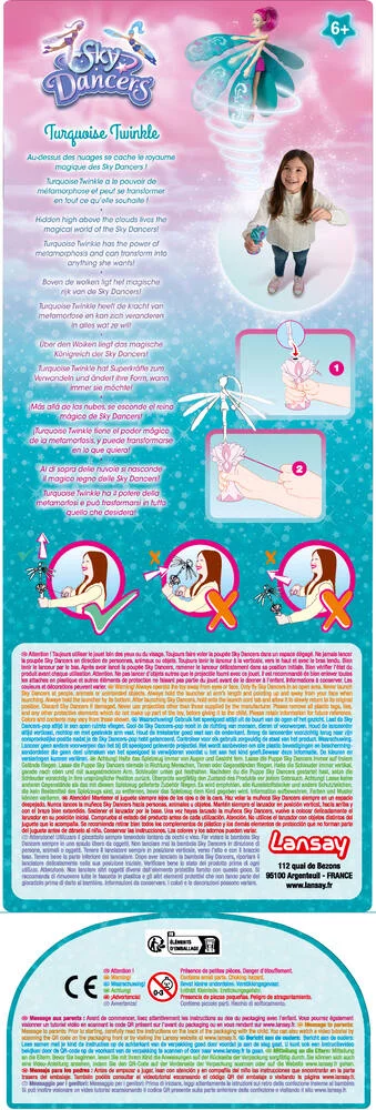 SKY DANCERS - POUPEE TURQUOISE TWINKLE