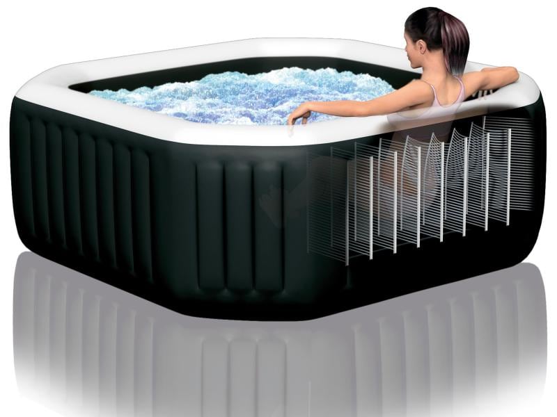 Intex Whirlpool PureSpa Jet & Bubble Deluxe Massage Ø 218 c Ein Spa in Ihrem Garten oder Wintergarten