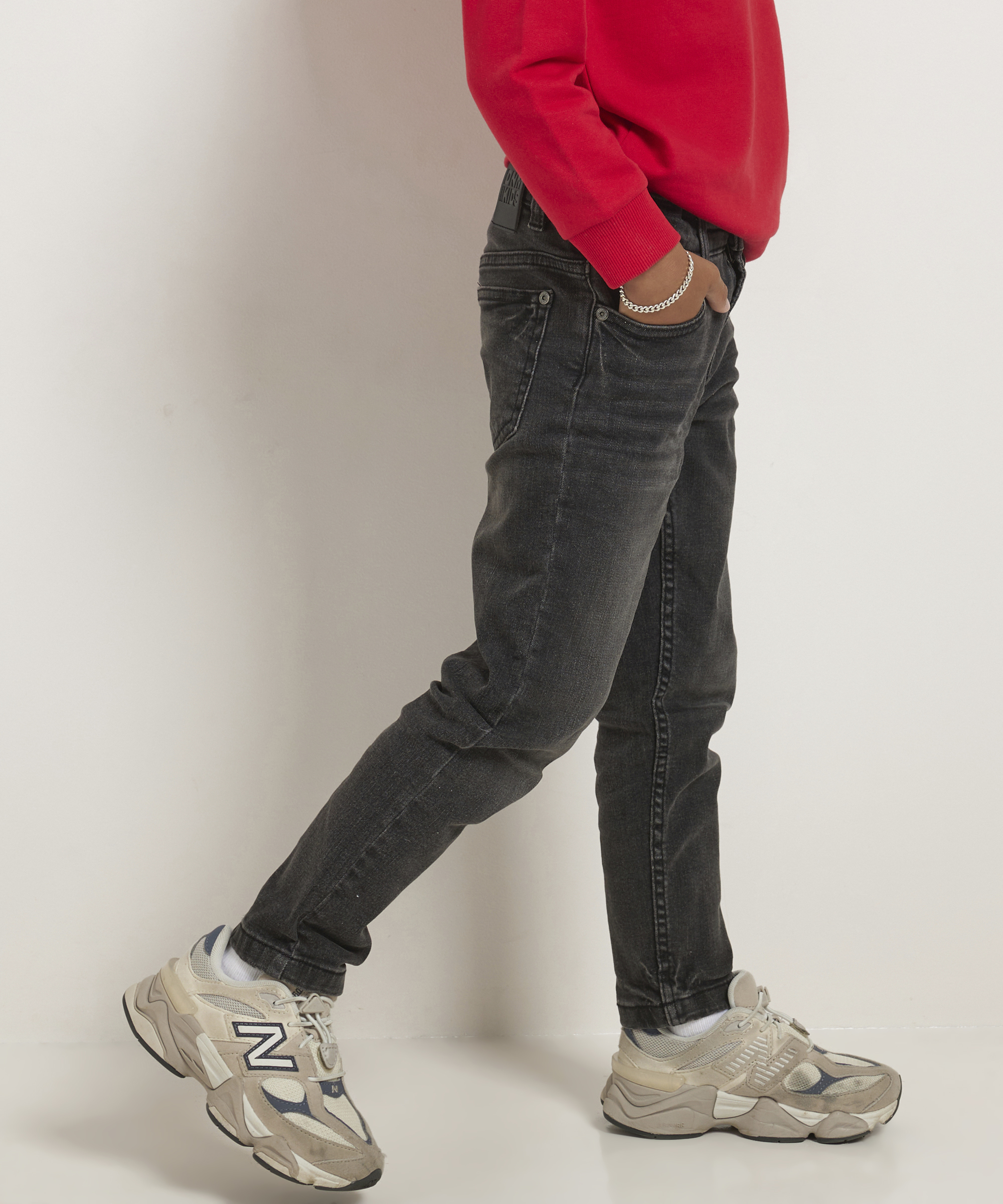 regular fit stretch jeans - tapered leg
