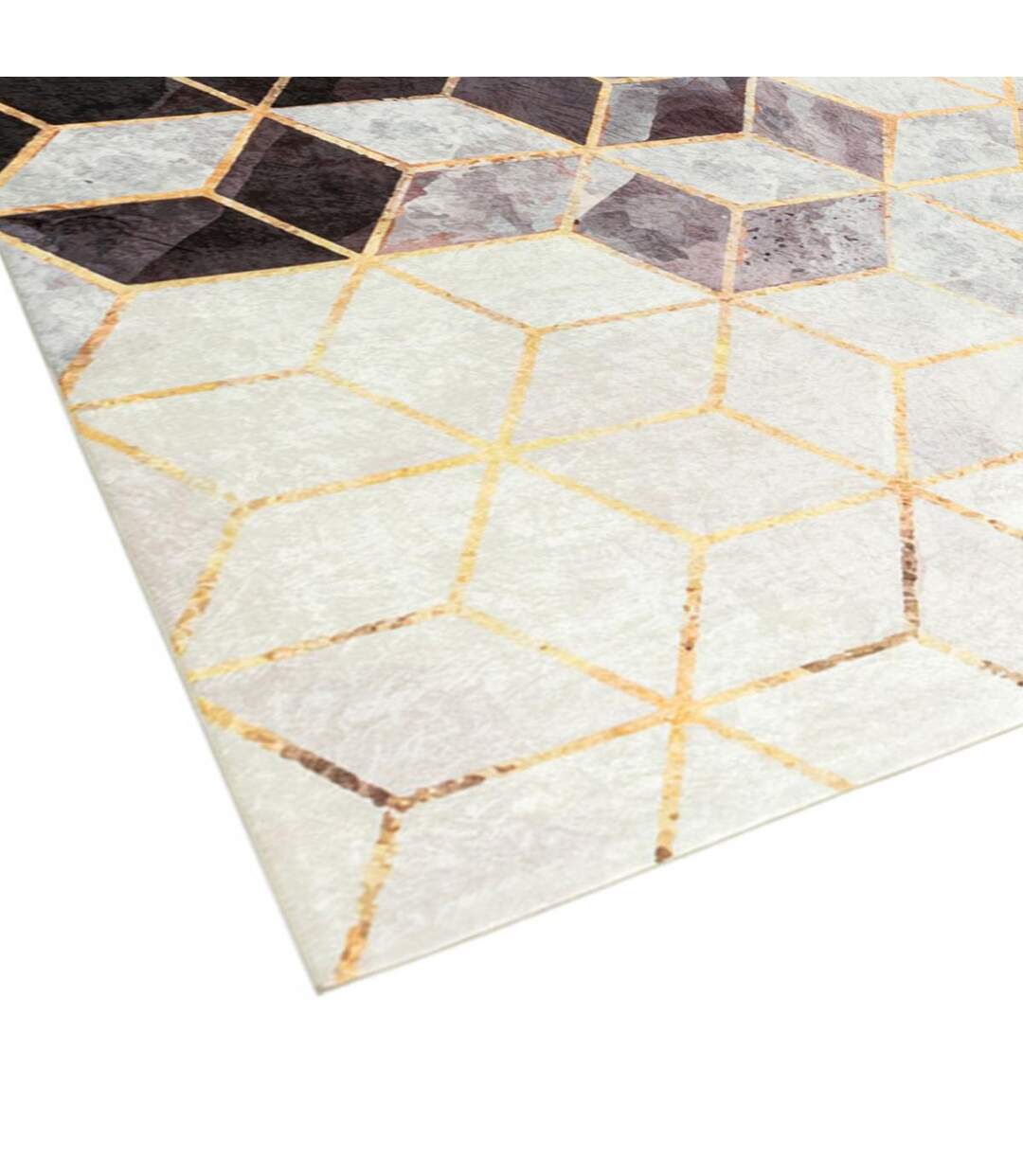 Tapis salon IMPNUM 42 en polyester doux et soyeux Lavable 30°