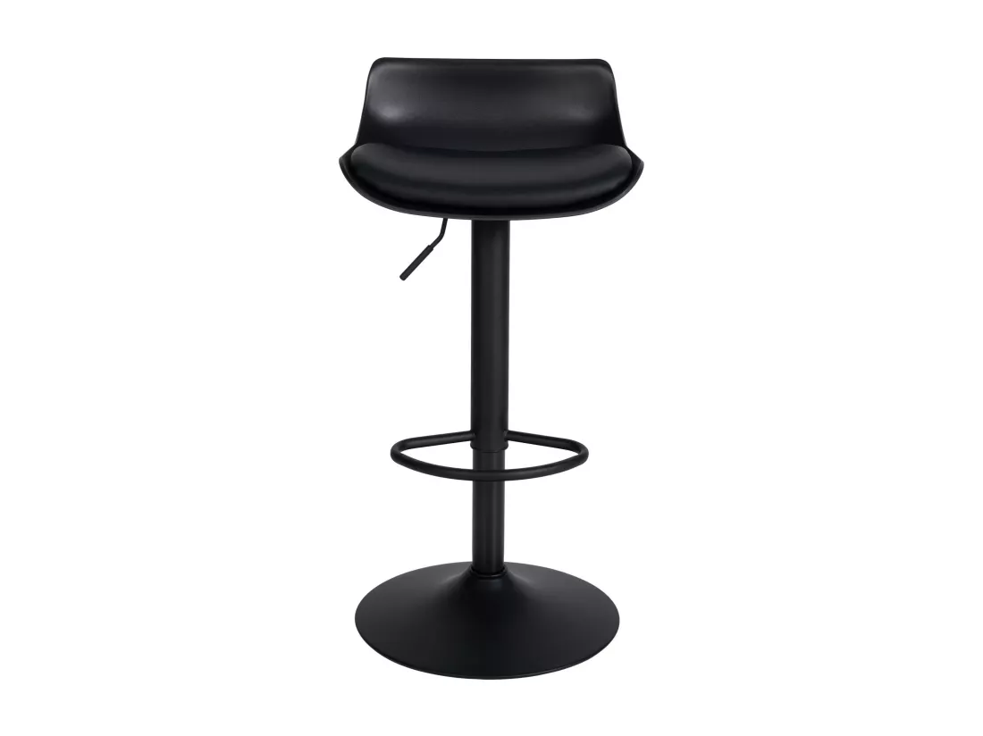 Tabouret de bar - Similicuir - Noir - Aveiro