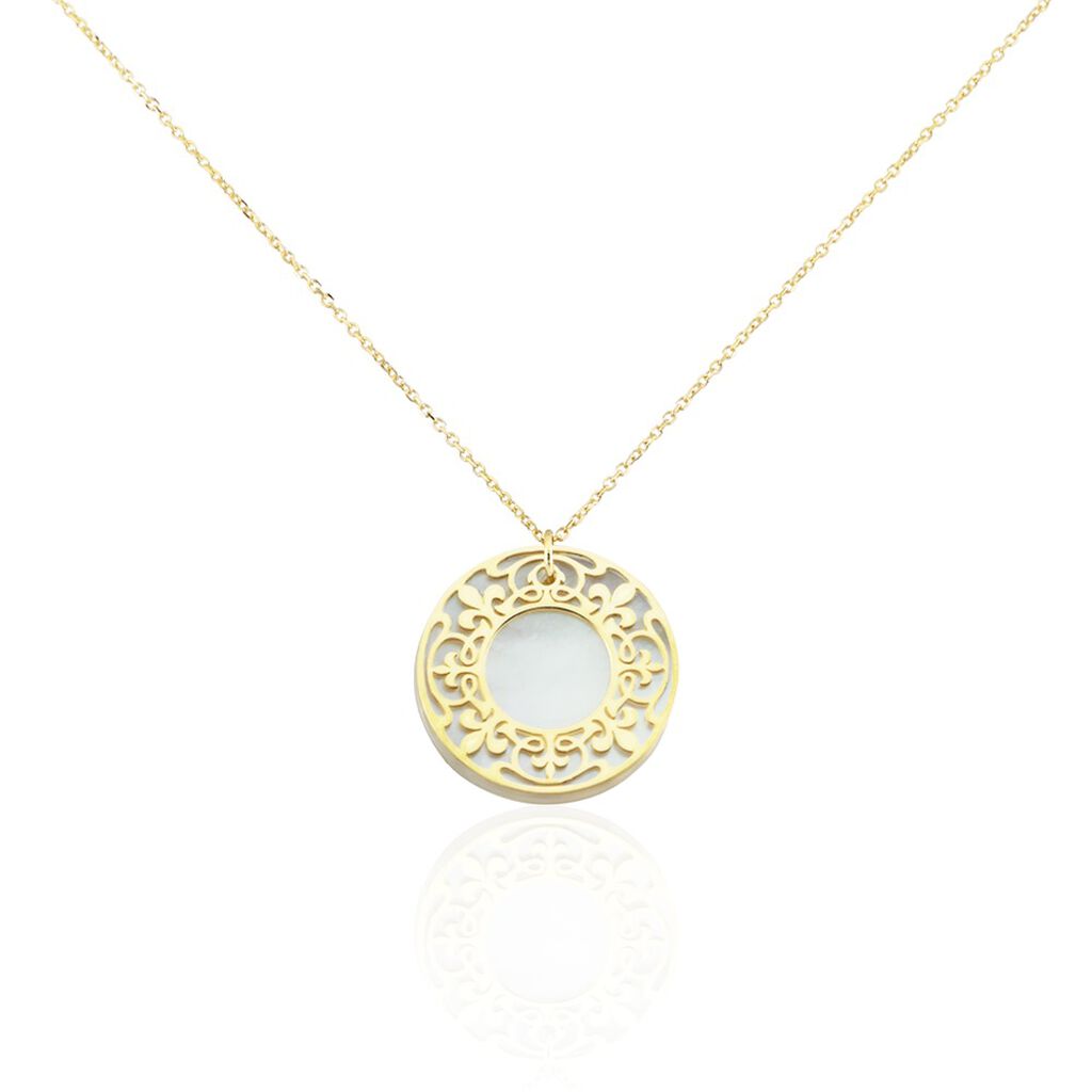 Collier Gisselle Or Jaune Nacre