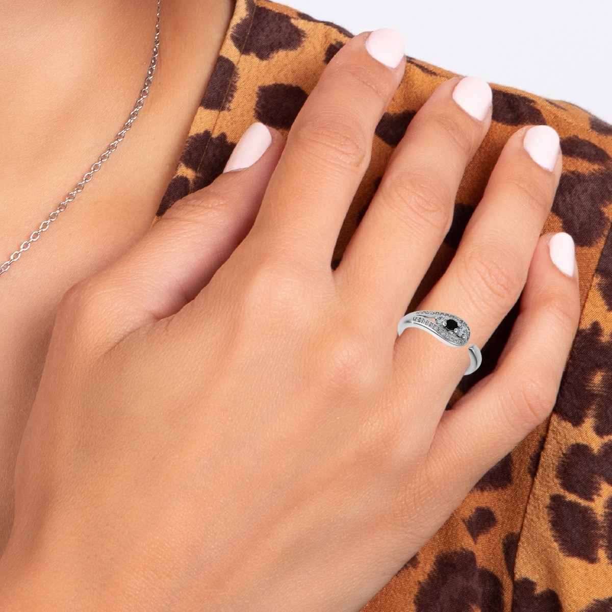 Bague ajustable SC Crystal ornée de Zirconium