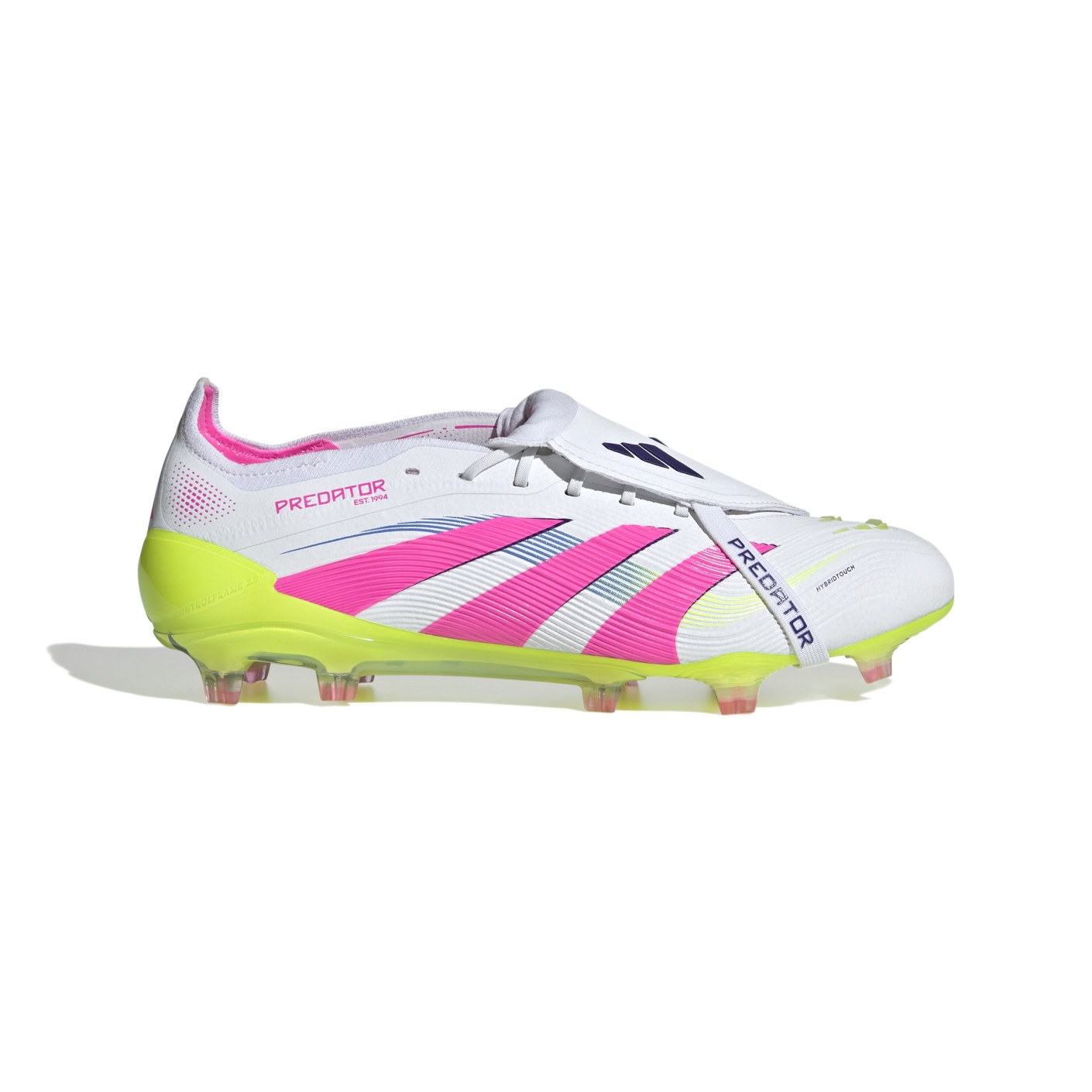 Adidas Predator Elite FT Gras Voetbalschoenen (FG) Wit Roze Neongeel