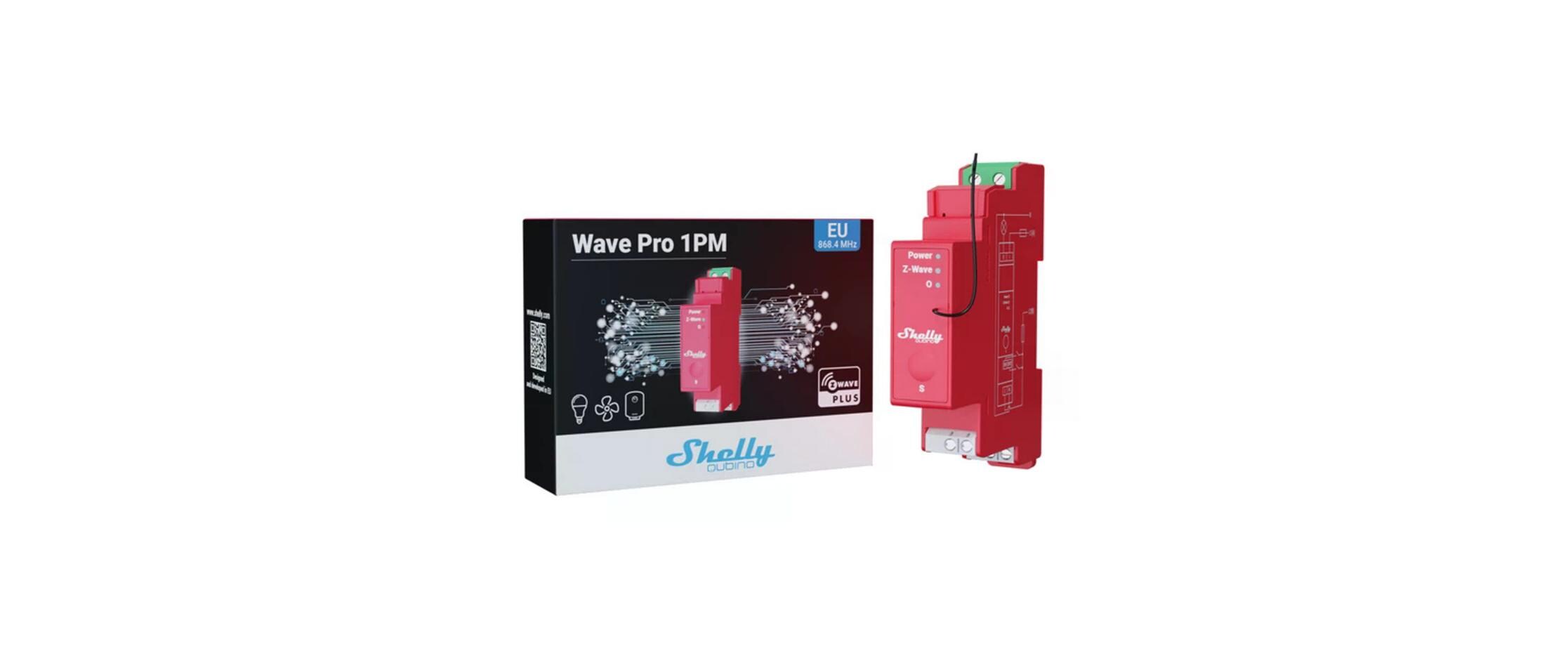 WLAN-Schaltaktor Qubino Wave PRO 1PM, Z-WaveProfessioneller 1-Kanal-DIN-Schienen-Z-Wave-Smart-Schalter mit Leistungsmessung