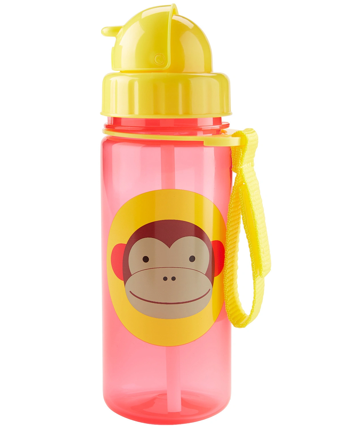 Trinkflasche ZOO - AFFE (384,5ml) in gelb/rot