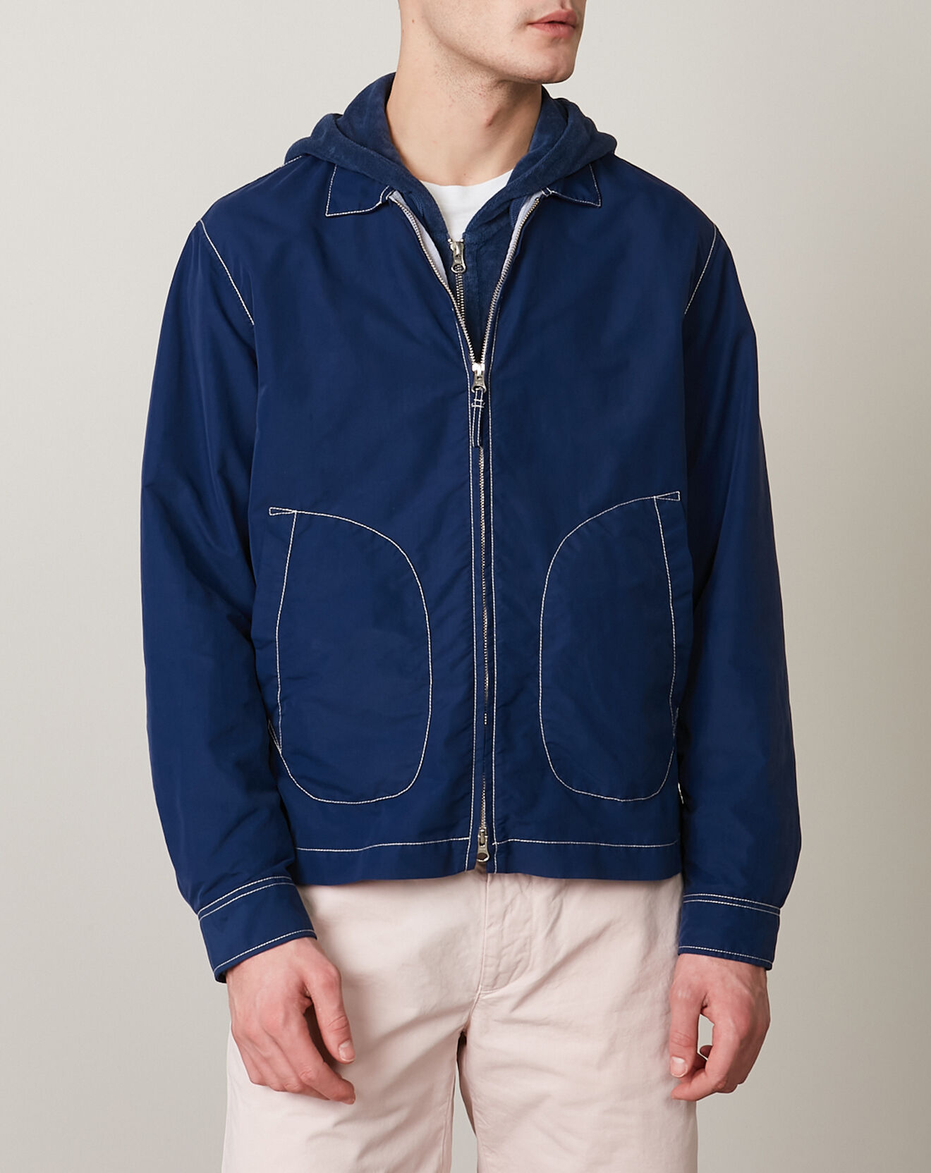 Hartford Blouson Delano Pat bleu foncé