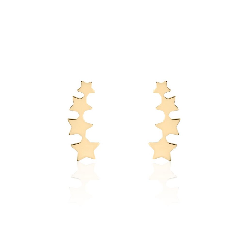 Boucles D'oreilles Grimpantes Plaqué Or Nayeli
