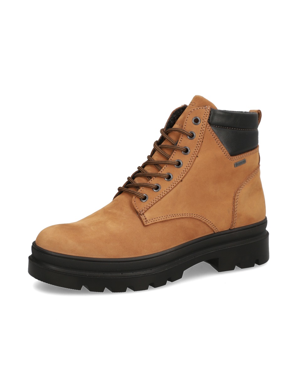 Lederkombination Boot