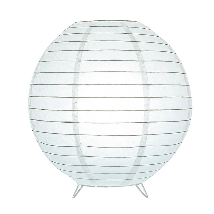 Lampe à poser papier Taynae E27 IP20 blanc