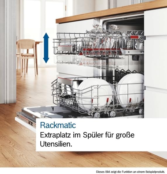 Bosch Geschirrspüler 60 cm, Freistehend, Silence Programm, VarioFlex-Körbe und VarioSchublade - Flexibilität und Komfort beim Beladen, Automatisierte Startzeit, Extra Trocknen, SMS4HVW14E, Weiß