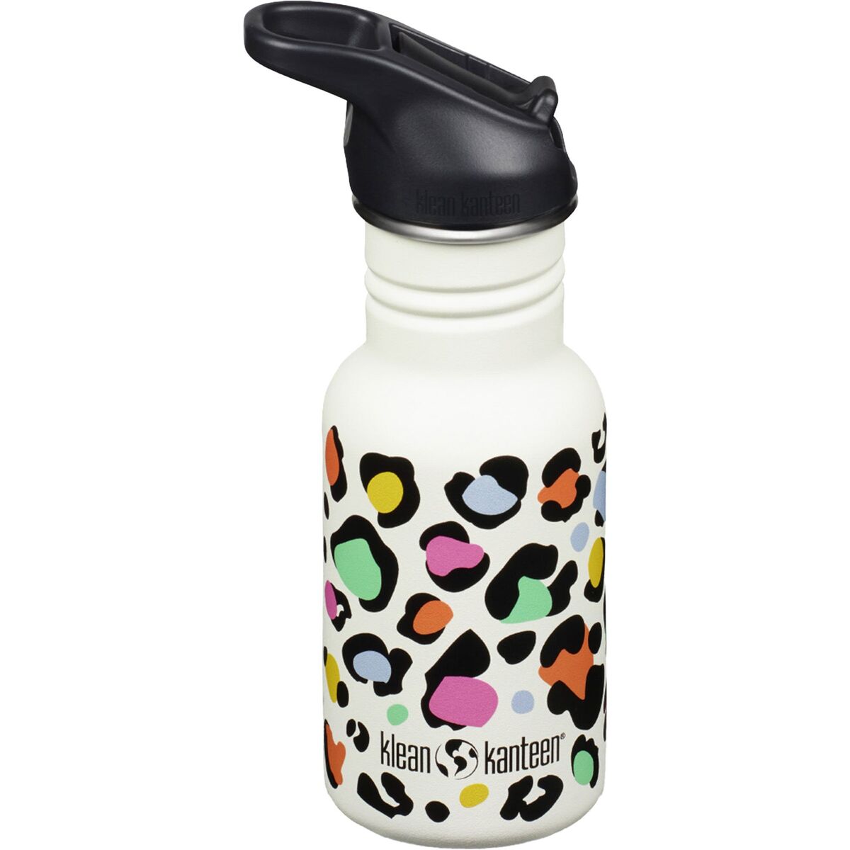 Kid Classic Narrow Flip drikkeflaske 355 ml, leopard print