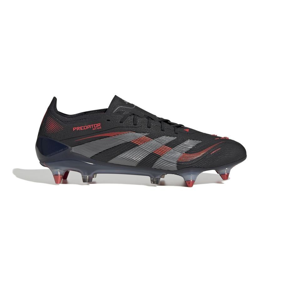 adidas Predator Elite SG Stealth Victory - Noir/Gris/Lucid Red