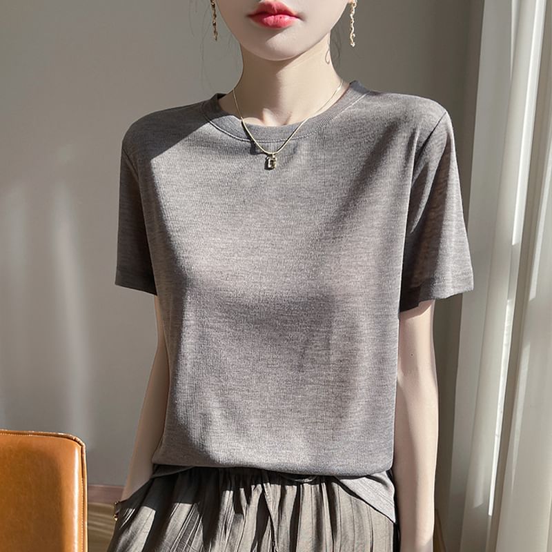 Weelop - T-shirt met korte mouwen en ronde hals