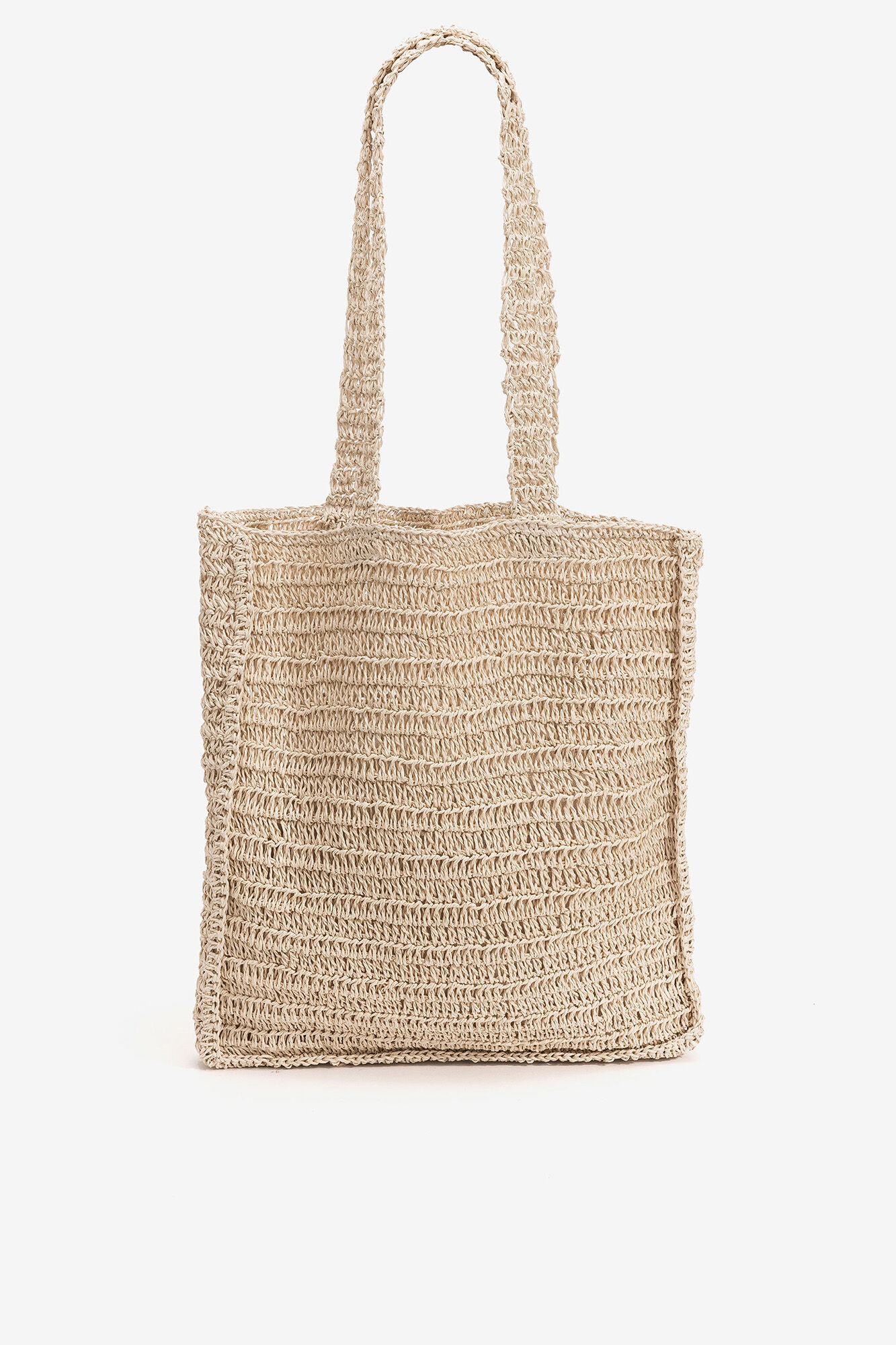 Sacola de compras artesanal - bege