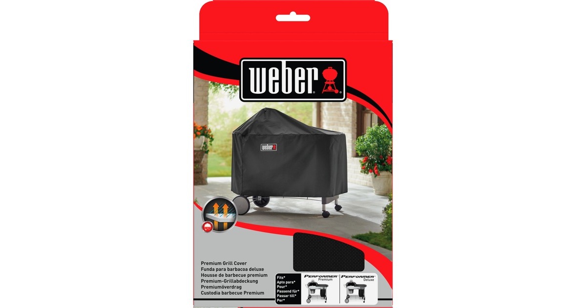 WeberPremium barbecuehoes - Performer Premium en Deluxe van 57 cm beschermkap  (Zwart)