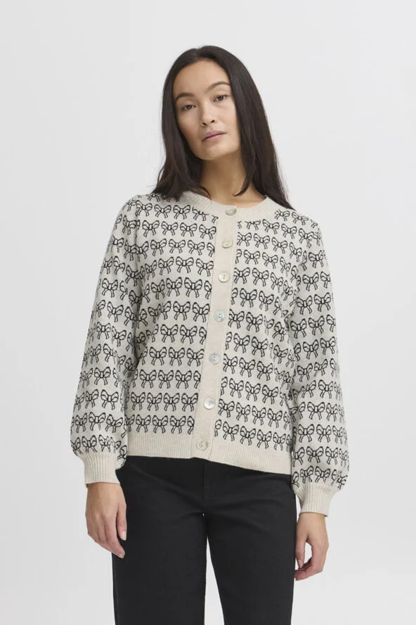 ICHI IHBRIELLE CA3 Oatmeal w. black