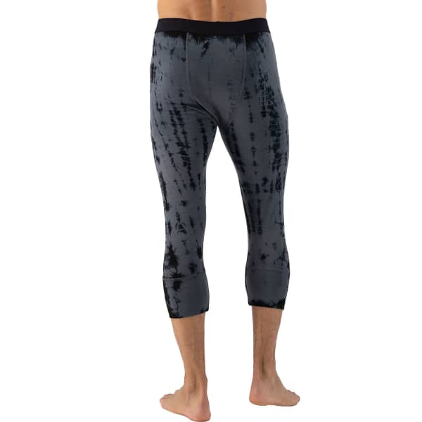 Collant thermique MONS ROYALE CASCADE MERINO FLEX 200 3/4 GARMENT DYED-GREY TIE DYE