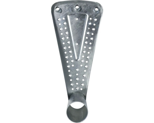 Wenteltrap Pertura Sania, geperforeerde plaat, thermisch verzinkt, Ø 155 cm, grijs, 13 treden, 14 stootborden