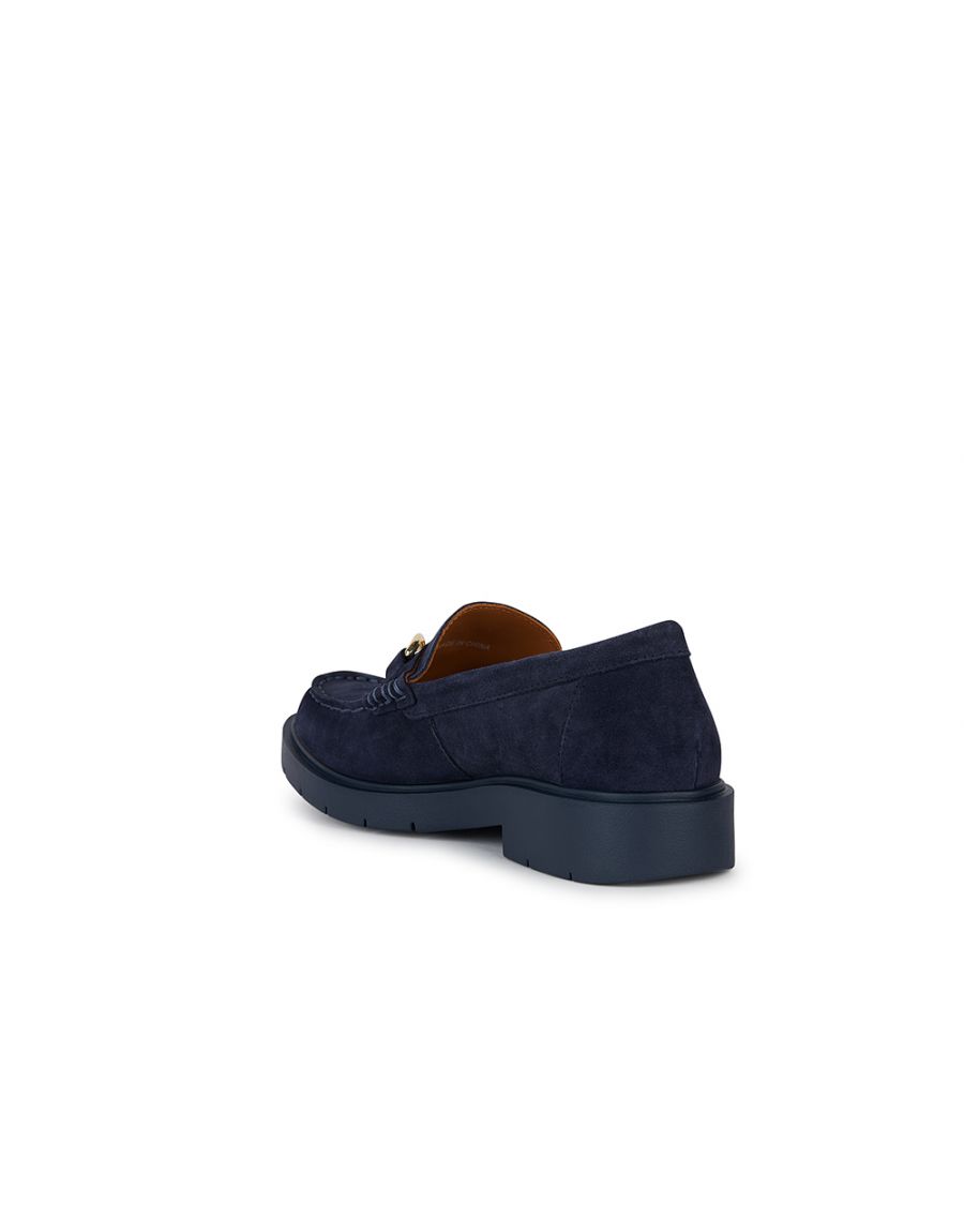 Mocassins cuir marine