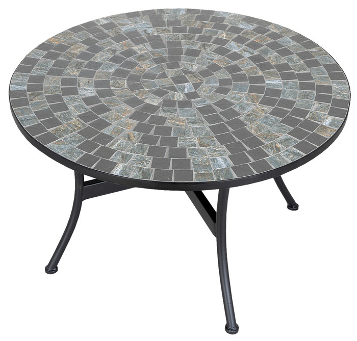 Havebord Rom mosaik Ø120 cm - Sunlife