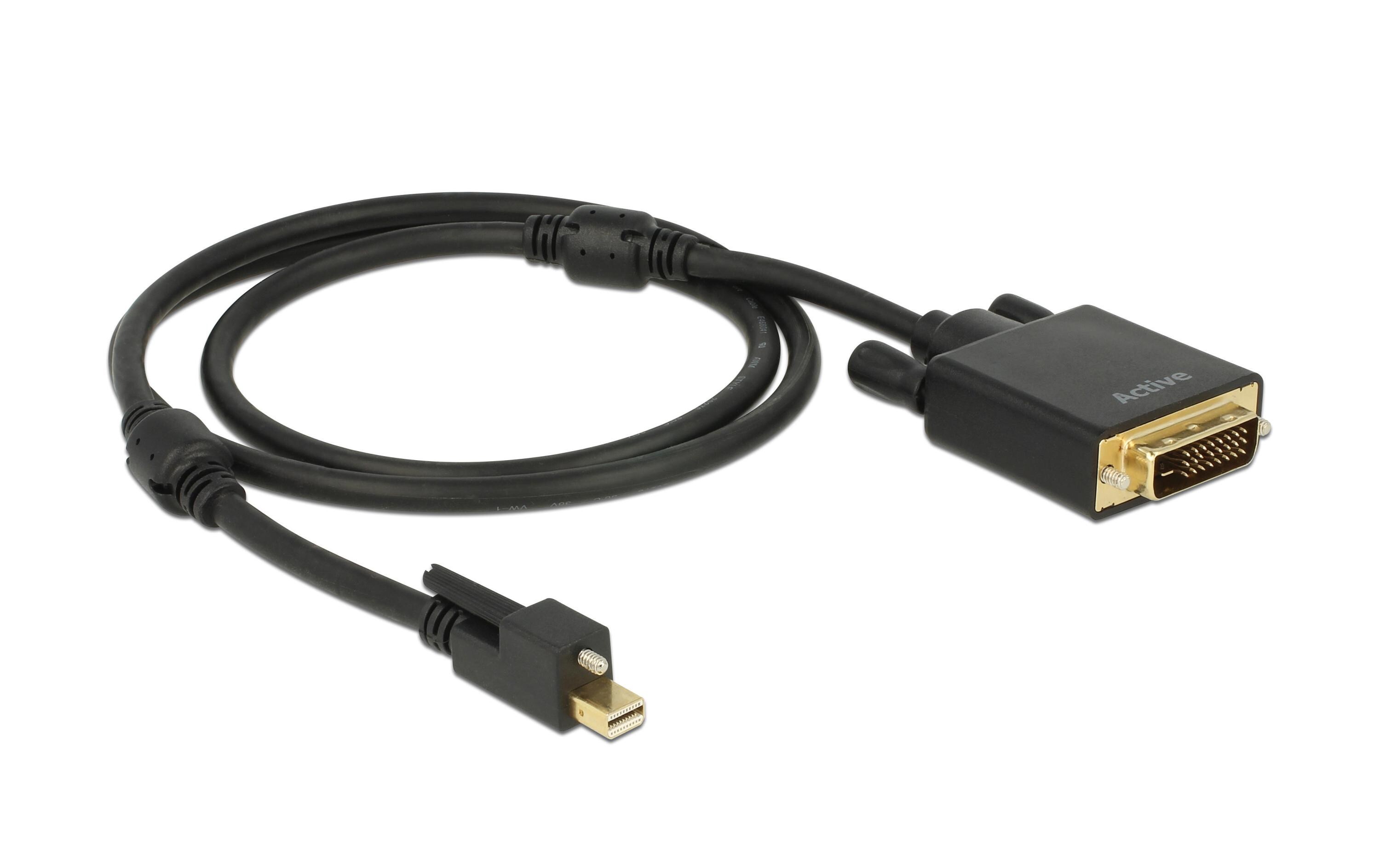 Kabel Mini-DisplayPort - DVI-D, 1 mVideo-Kabel zum Anschluss eines DVI-Monitors