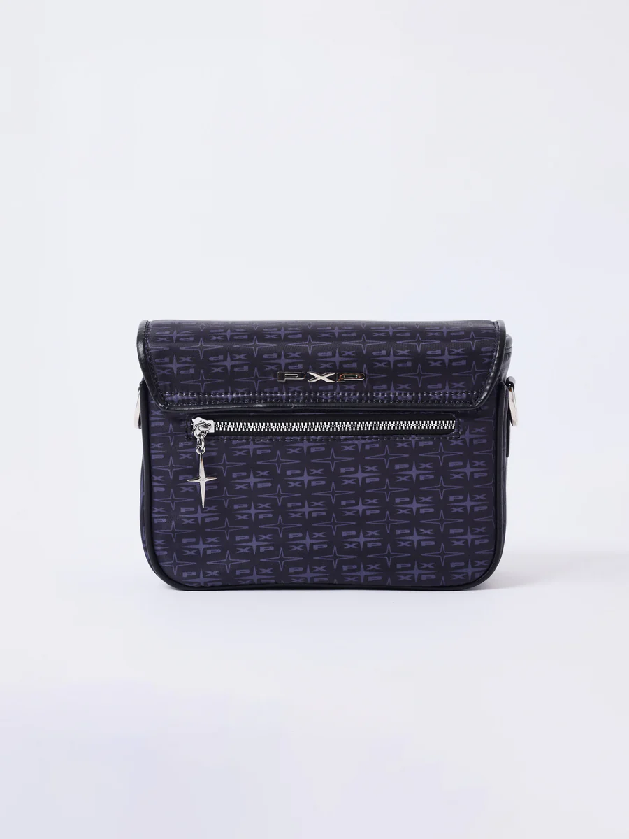 Project X Paris Polaris Monogram Crossbody Bag Heren Zwart/Donkerblauw