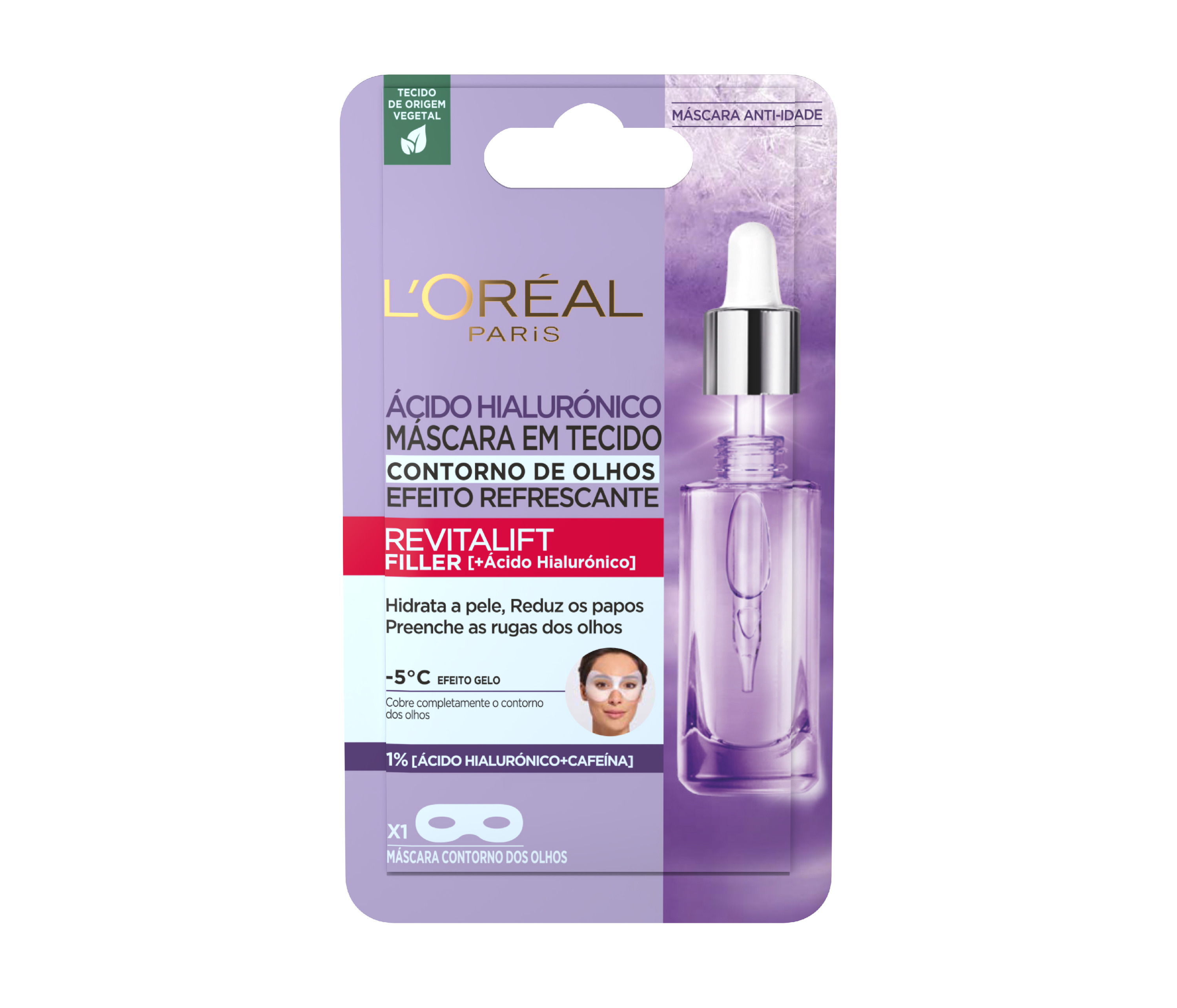 MÁSCARA TECIDO L'ORÉAL PARIS REVITALIFT FILLER UN