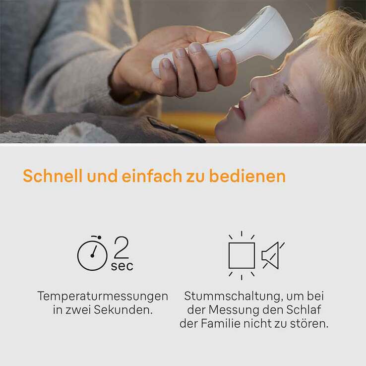Braun Sensian 3 kontaktloses Thermometer, 1 St