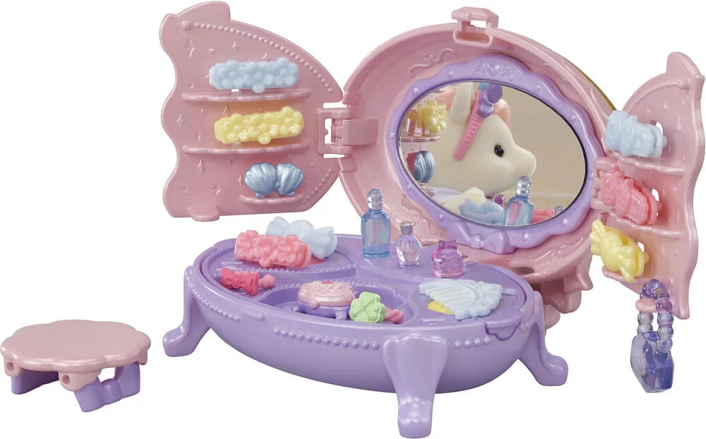 LA COIFFEUSE DE LA FILLE PONEY -SYLVANIAN MEUBLES ET ACCESSOIRES