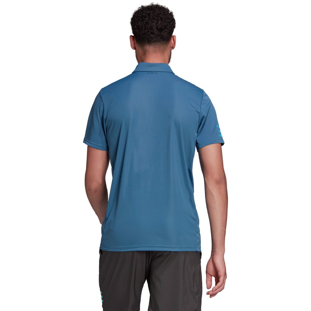 adidas Tennis Club 3-Streifen Poloshirt Herren altered blue