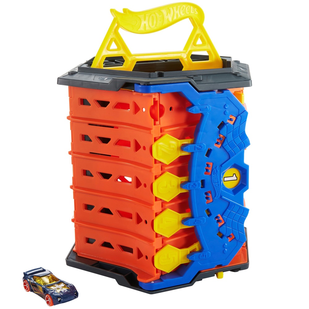 Hot Wheels Roll Out Rennstrecken-Set und Auto
