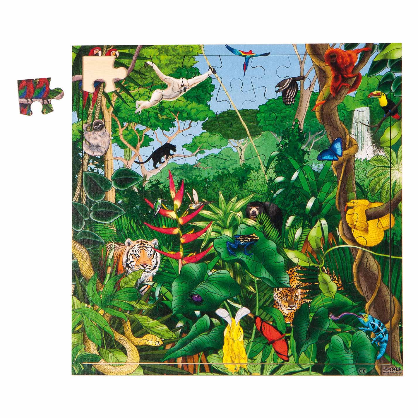 Rolf Connect - Houten Legpuzzel Regenwoud, 81st.
